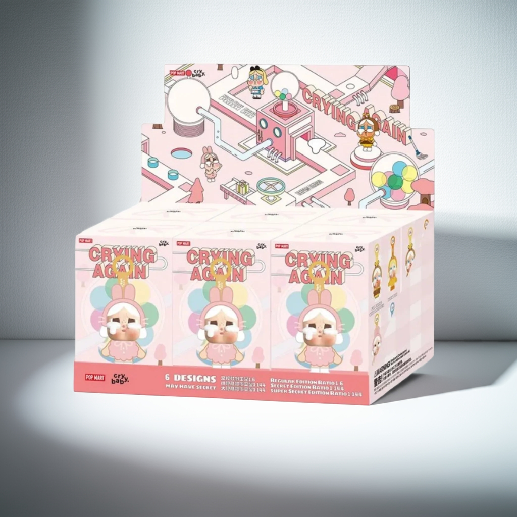 Pop Mart CryBaby Crying Again Series Vinyl Face Plush Sealed Case (BLINDBOX)